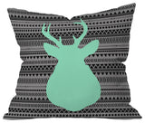 Deny Designs Allyson Johnson Deer And Aztec Outdoor Throw Pillow