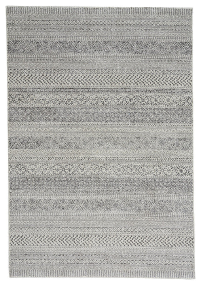 Capel Channel Nickel 4742_300 Machine Woven Rugs - 3' 11" X 5' 6" Rectangle