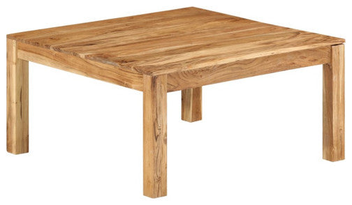 vidaXL Coffee Table Square Side End Table Accent Sofa Table Solid Acacia Wood