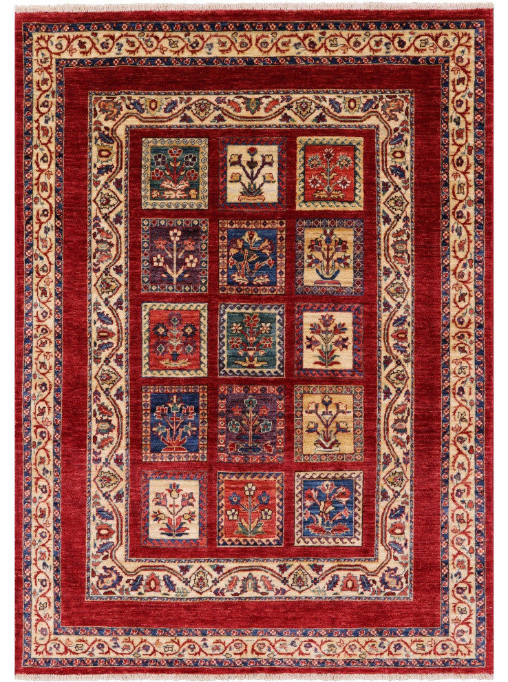 Persian Garden Design Handmade Rug 4' 10" X 6' 7" Q10661