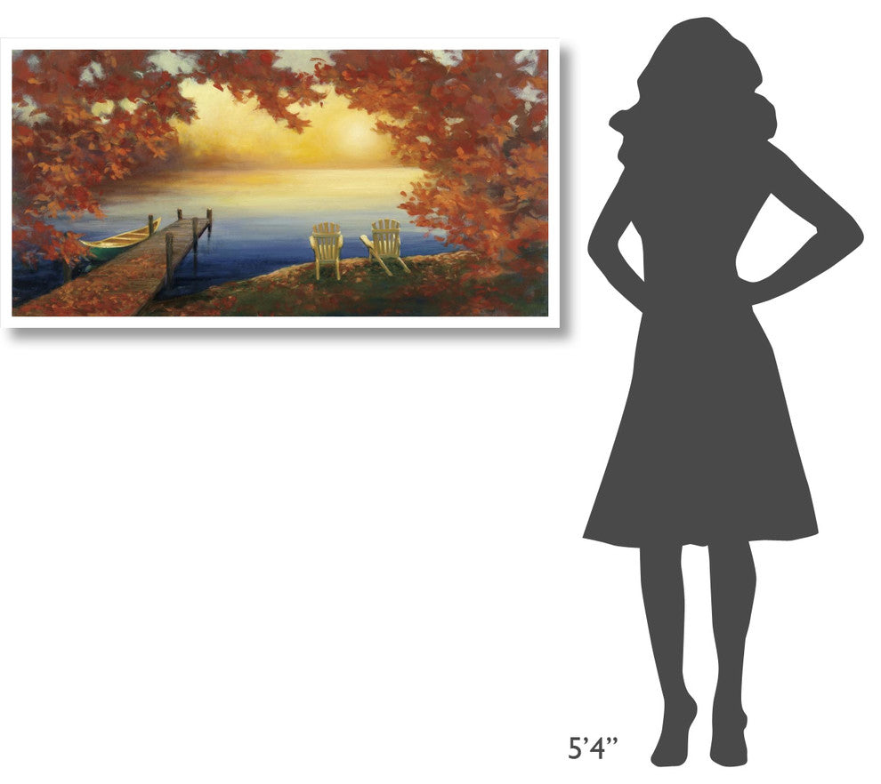 "Autumn Glow Crop v2" Digital Paper Print by Julia Purinton, 50"x26"