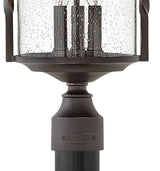 Hinkley Casa Large Post Top Or Pier Mount Lantern, Olde Black