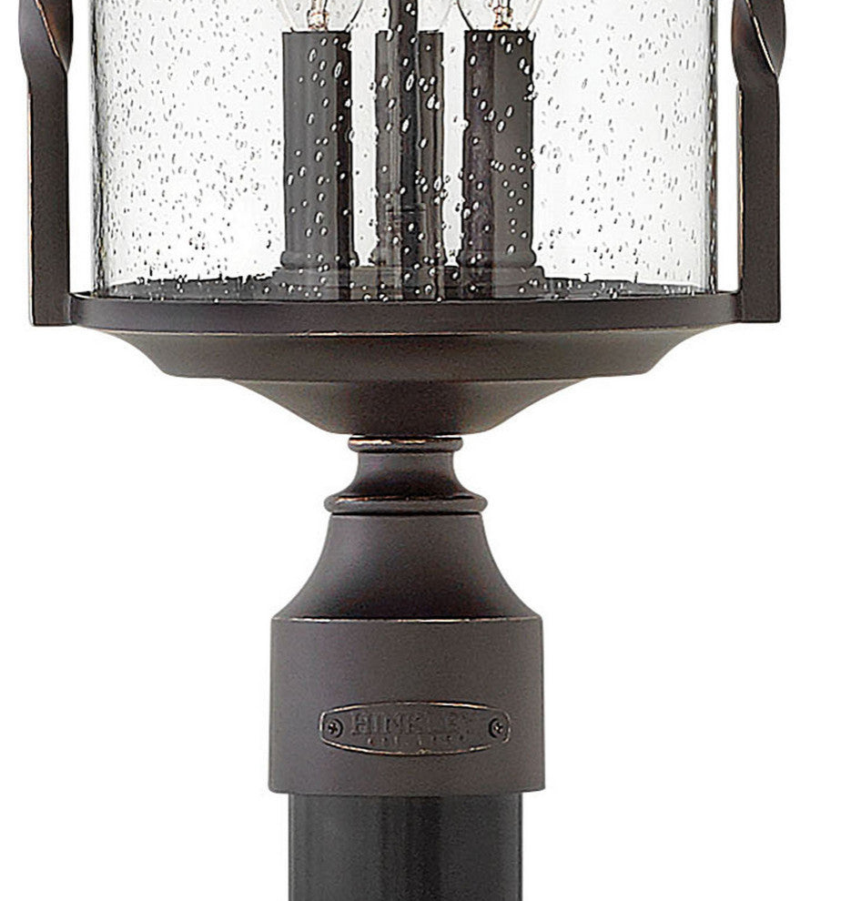 Hinkley Casa Large Post Top Or Pier Mount Lantern, Olde Black