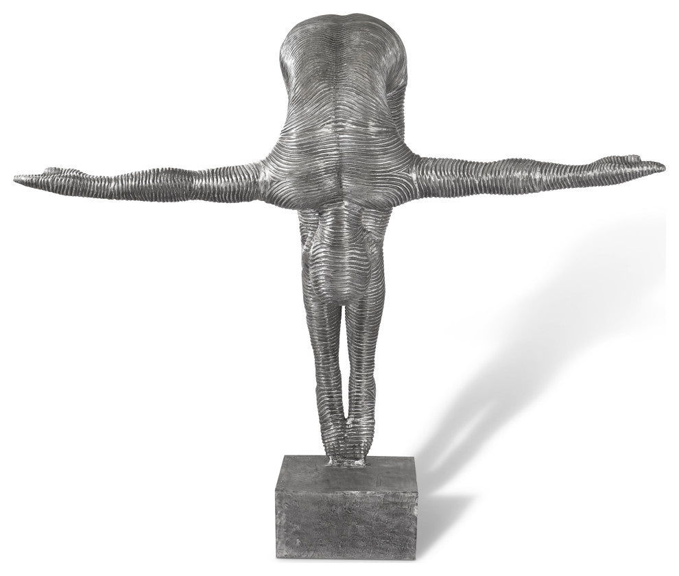 Diving Sculpture, Aluminum