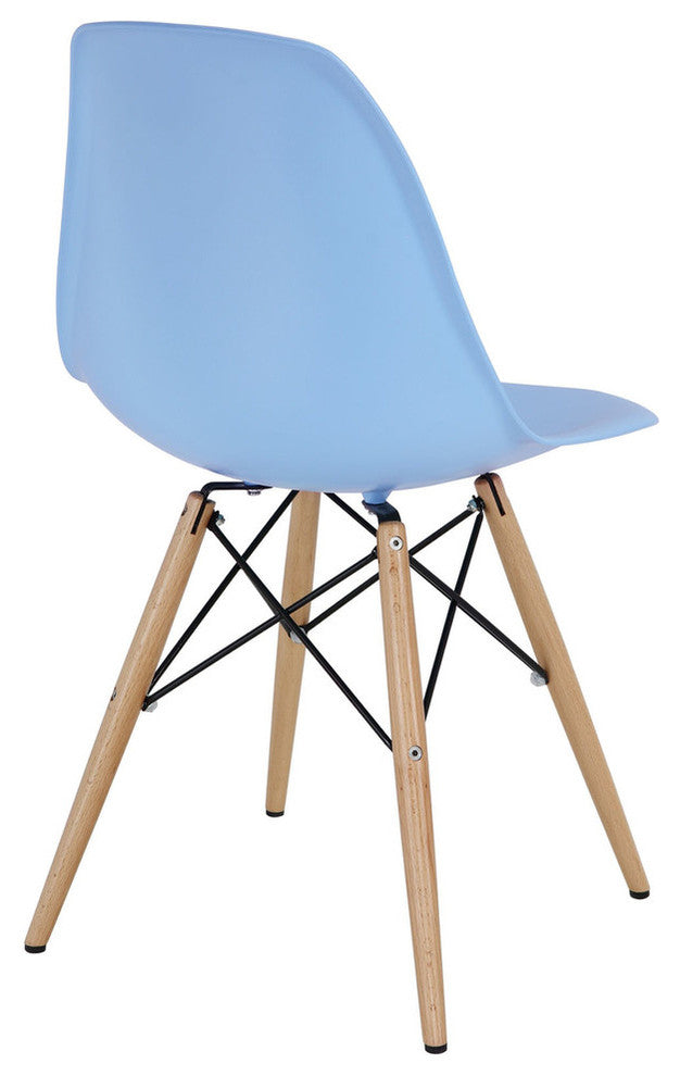 Modern Contemporary Kitchen Dining Side Chair Light Blue