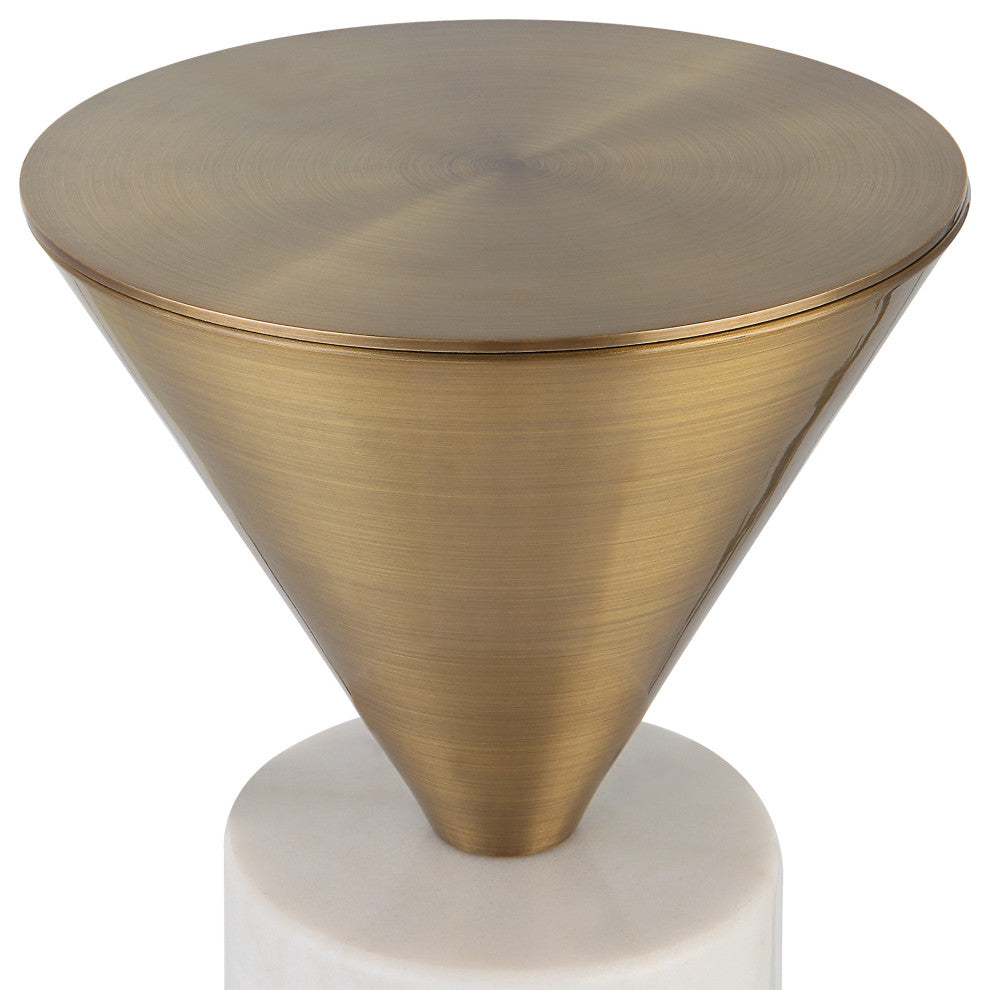 Uttermost Top Hat Brass Drink table