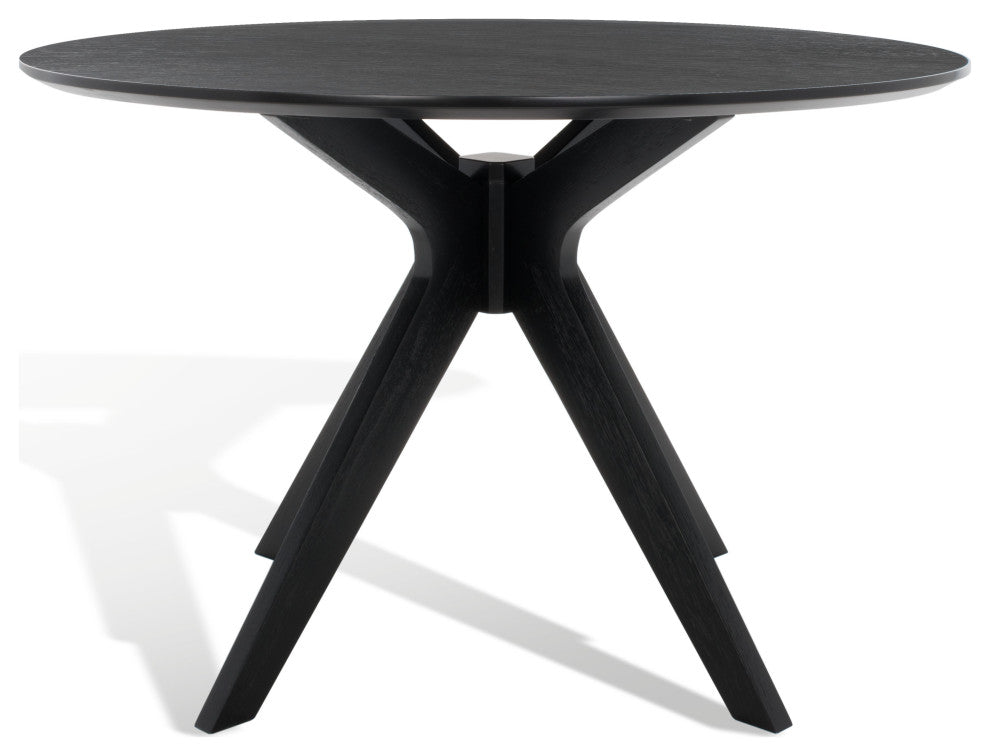 Safavieh Couture Carolee 46" Round Dining Table, Black