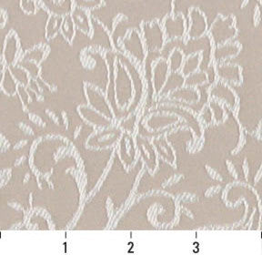 Beige, Contemporary Floral Designed Woven Upholstery Fabric By The Yard