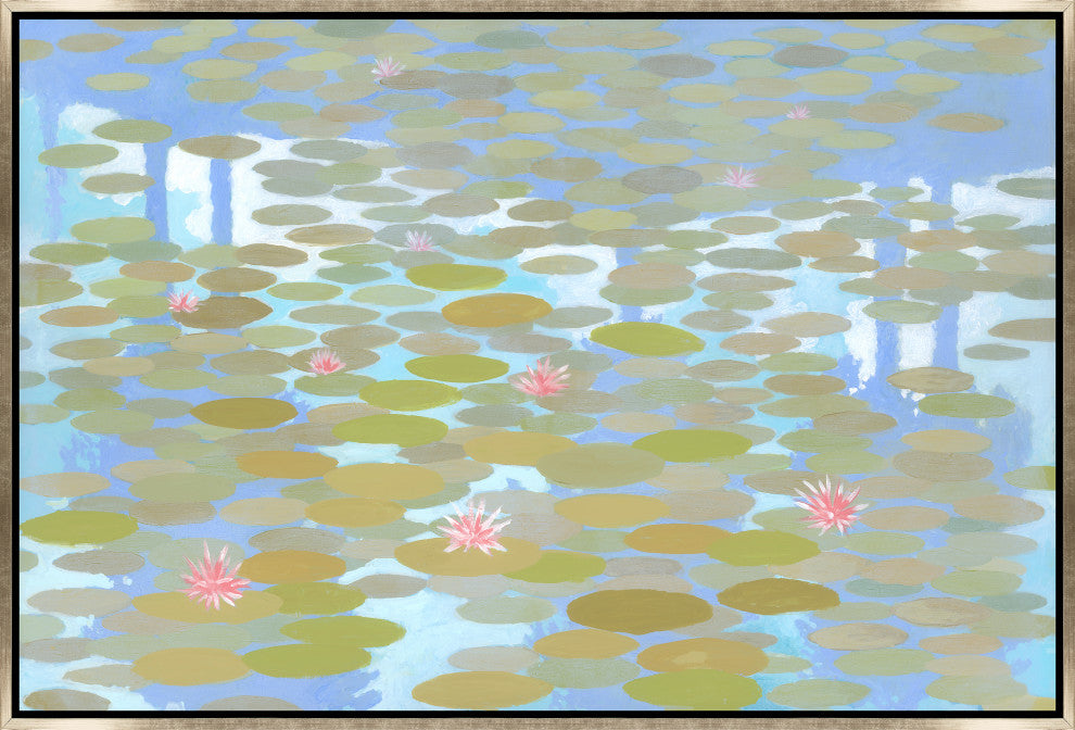 Lilies Floating, 54 x 36
