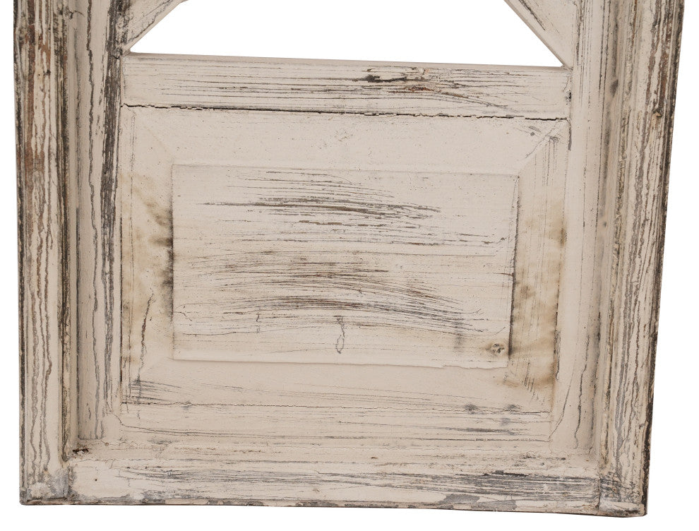 Old Creek Decorative Window Farmhouse Wall Decor, 12"x48", Vintage White