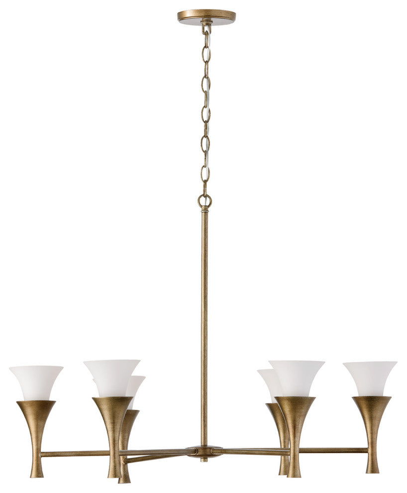 Capital Lighting 455761 Nola 6 Light 34"W Candle Style Chandelier - Mystic