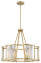 Crystorama DAR-1016-DT, 6-Light Chandelier, Distressed Twilight