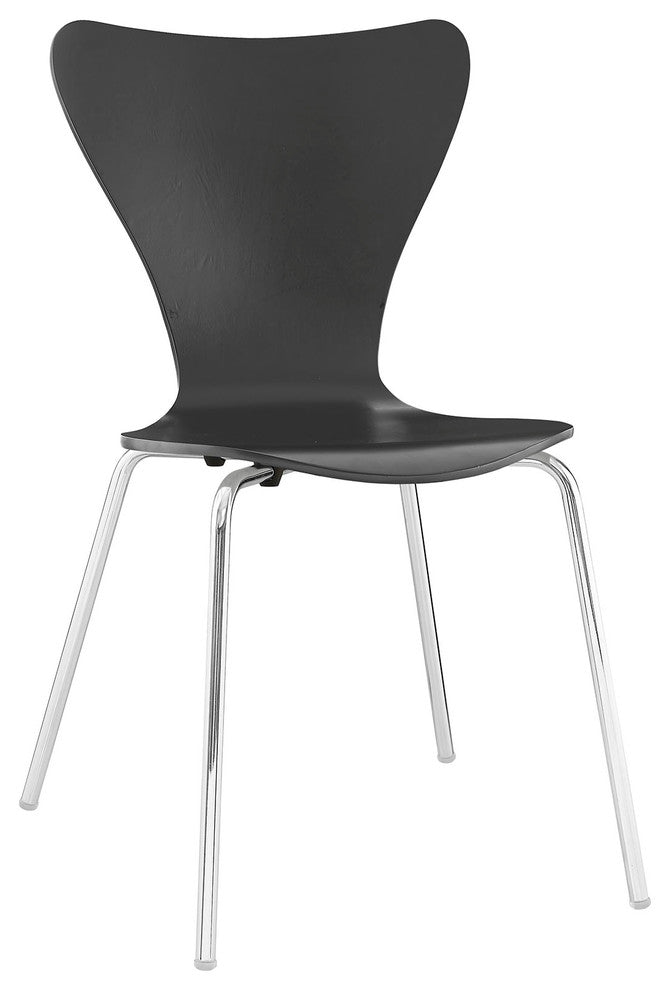 Ernie Dining Side Chair, Black