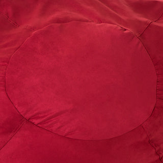 GDF Studio Waldo Faux Suede 5 Foot Bean Bag, Red