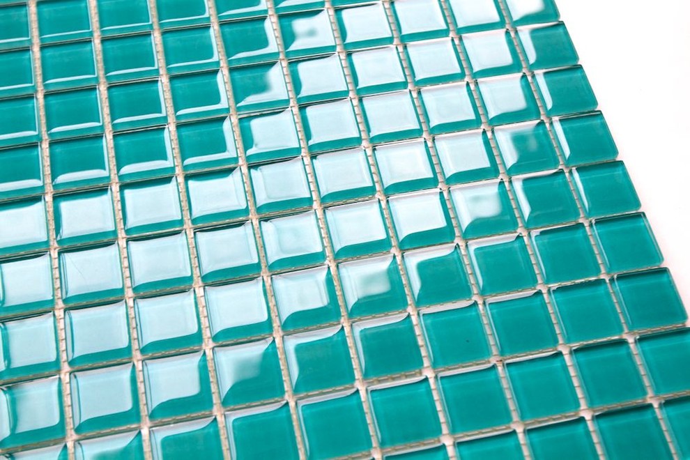Pool Tile Lagoon Blue Green Glass Mosaic