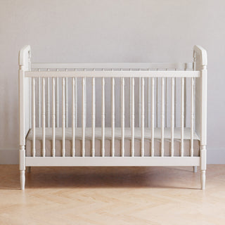 Liberty 3-in-1 Convertible Spindle Crib With Toddler Bed Conversion Kit, Warm White