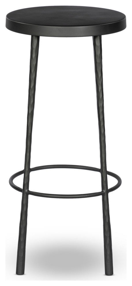 Westwood Stool Hammered Gunmetal, Dark Gunmetal, Bar
