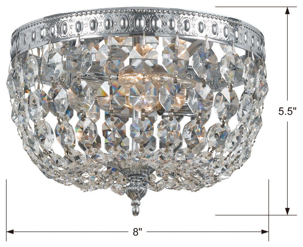 Crystorama 2-Light Ceiling Mount