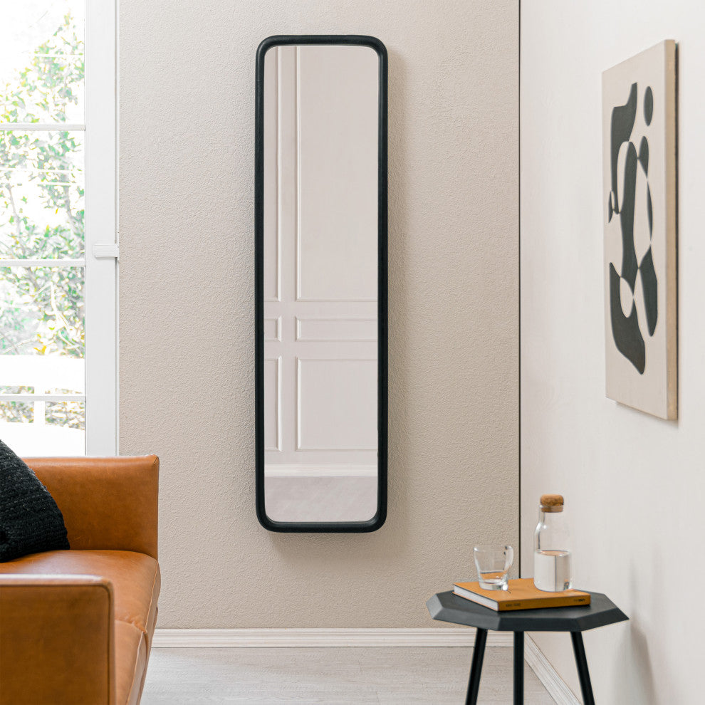 Harriet Accent Mirror, Black, 16"x60"