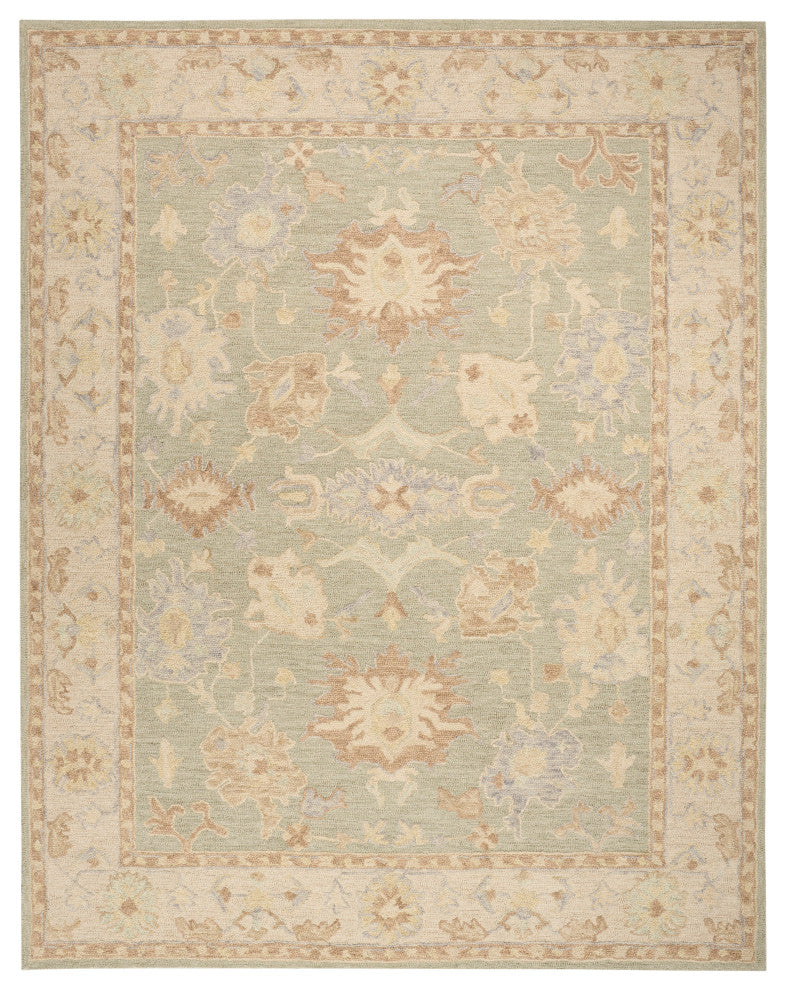 Nourison Maison 9'9" x 13'9" Sage Ivory Vintage Indoor Rug