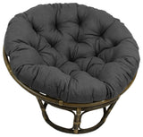 52" Solid Outdoor Polyester Papasan Cushion, Fits 50" Papasan Frame, Cool Gray