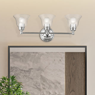 Moreland 3 Light Polished Chrome Vanity Sconce