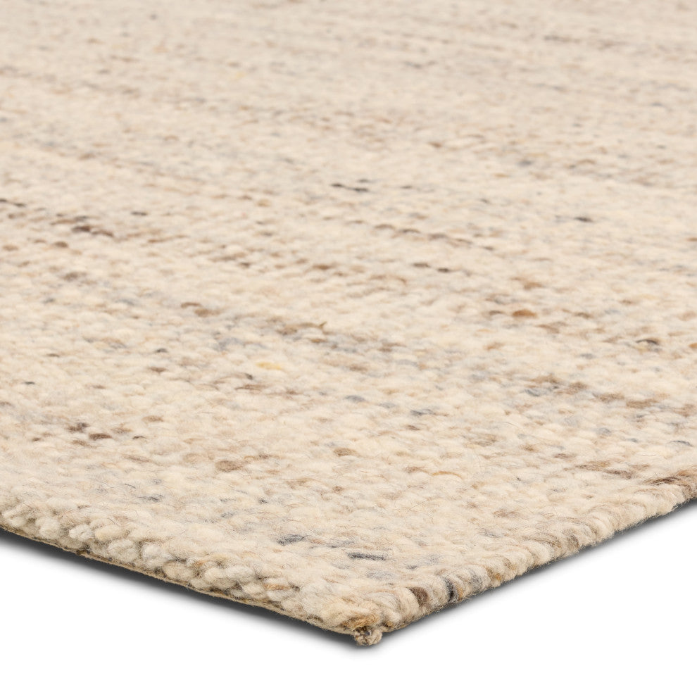 Jaipur Living Sitari MLR02 Handmade Solid Tan Area Rug, 6'x9'