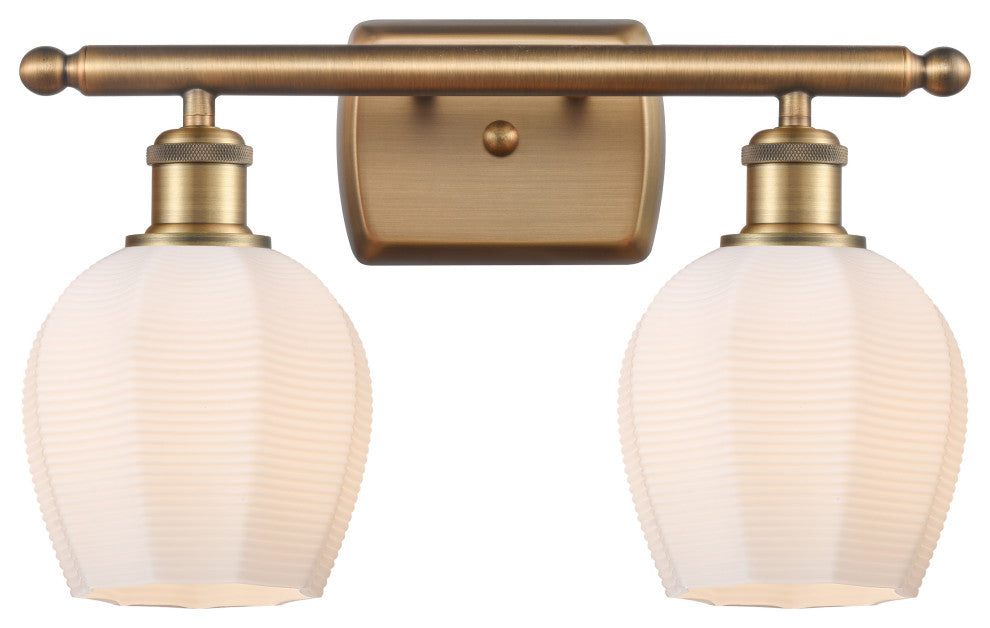 Innovations 516-2W-BB-G461-6-LED 2 Light Bath Vanity Light, Brushed Brass