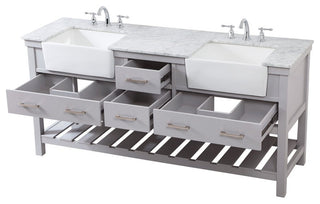 Home Living 22" Farmhouse Grey-Light Bathroom Vanity