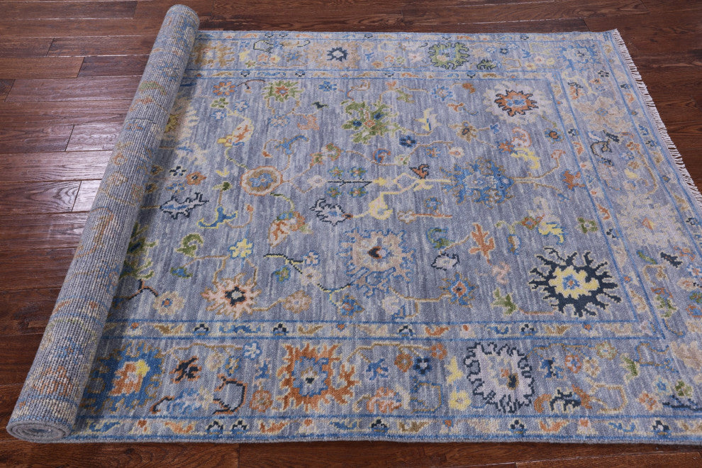 Turkish Oushak Handmade Wool Rug 5' 1" X 8' 6" - Q15351