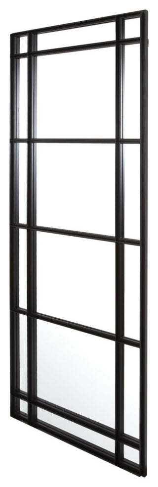 Uttermost 09743 Atticus 29" W x 79" H Rectangular Framed Bathroom - Satin Black