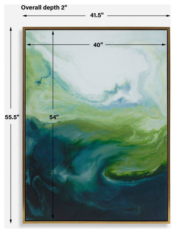 Uttermost - 32367 - Wall Art - Serene Green - Solid Wood