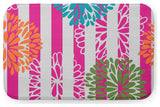 34" x 21" Flower Bursts Bathmat, Orange