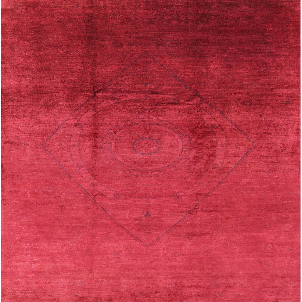 Ahgly Company Indoor Square Mid-Century Modern Area Rugs, 7' Square