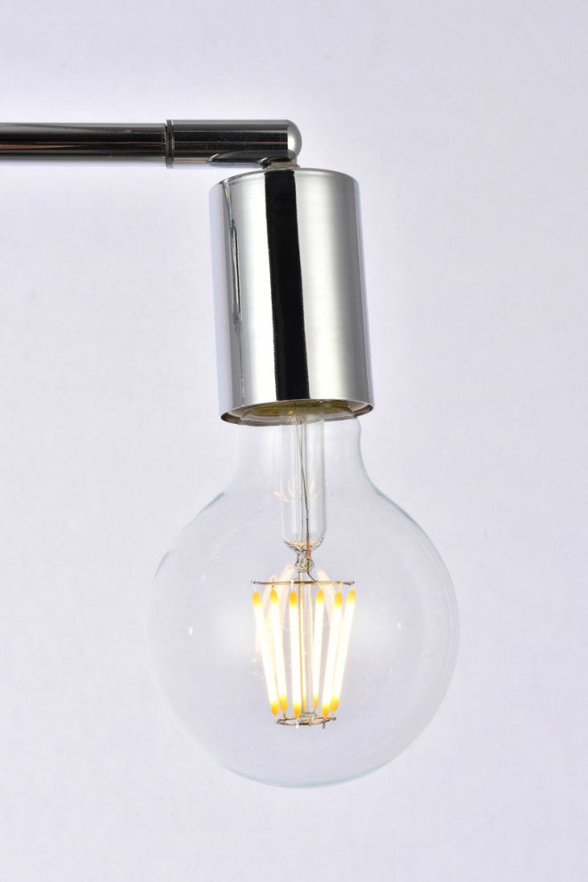 Zac 2-Light Chrome Flush Mount