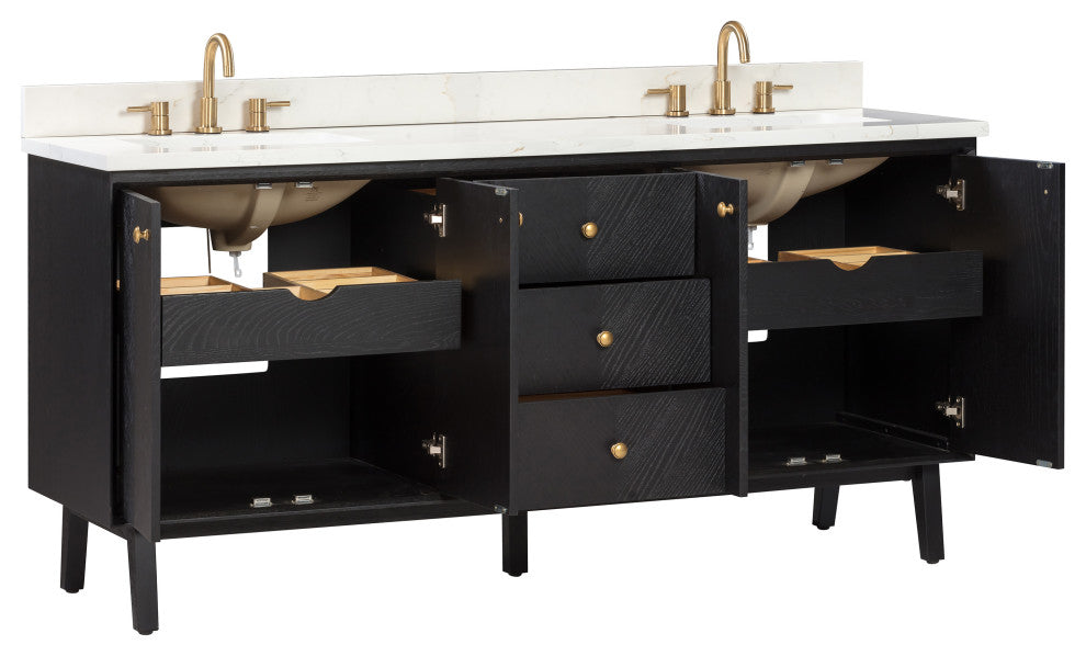 Adelle Vanity Combo Collection, Black, 73
