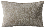 Plutus Brown Natural Leaf Jacquard Luxury Throw Pillow, 26"x26"
