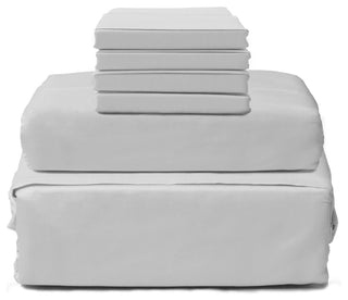 Elegance Collection 1800 6-Piece Sheet Set, Gray, Queen
