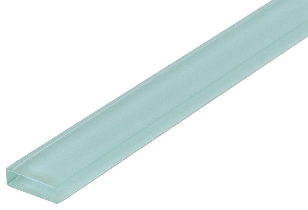 1"x12" Crystal Glass Liner, Set Of 10, Marine Mist