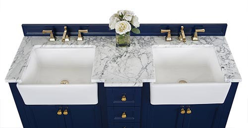 Adeline 60 in. Bath Vanity Set in Heritage Blue