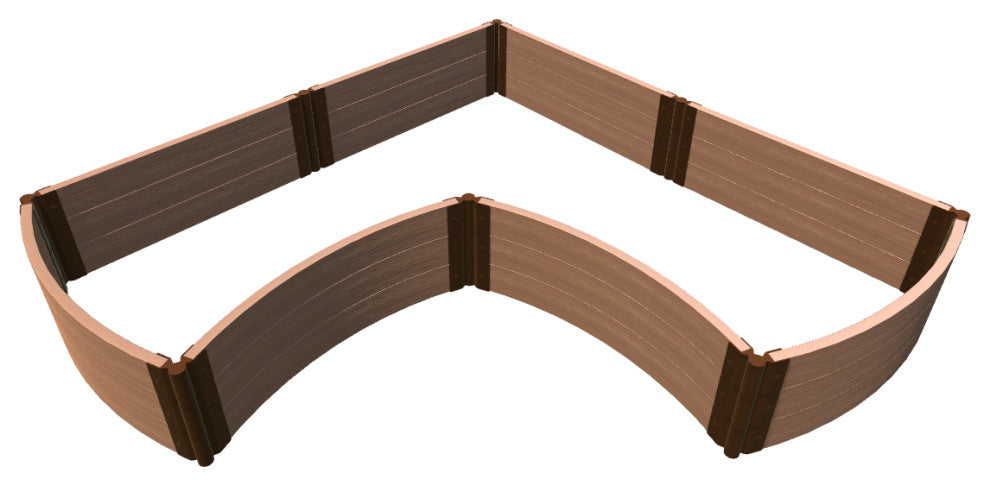 Classic Sienna 'Ok Corral' - 8' X 8' X 16.5" Raised Garden Bed - 2" Profile