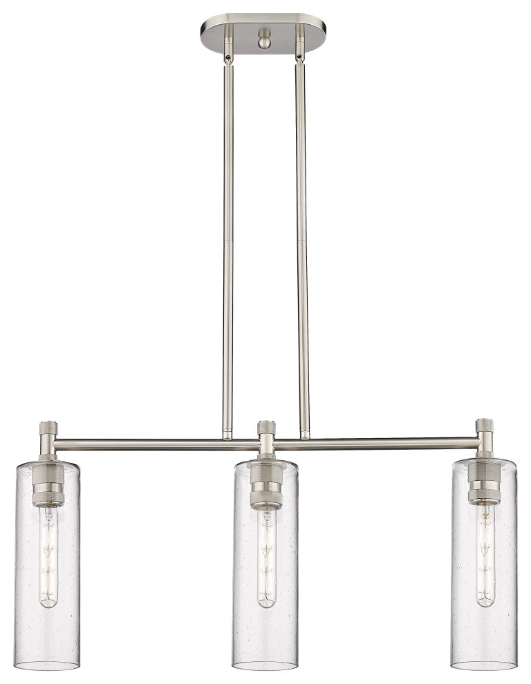 Crown Point 3 30.5" Island Lighting Polished Nickel