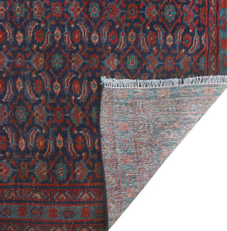 Fine Vintage Distressed Kia Navy/Rust Runner, 3'3x10'3