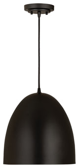 Zlite 6012P12-SBK 1-Light Pendant, Satin Black