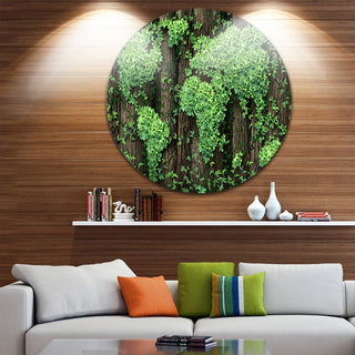 Global Development, Digital Round Wall Art, 23"