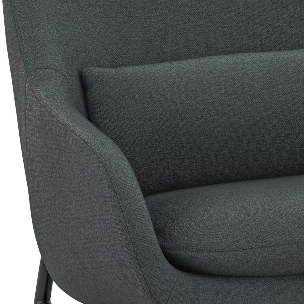 Elmont Accent Chair, Steel Grey