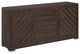Sideboard, Console Table Or Buffet With Three Drawers & Four Shelves, Espresso
