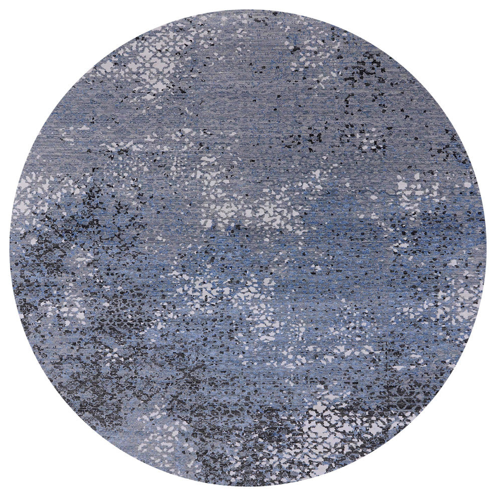 Ahgly Company Indoor Round Mid-Century Modern Area Rugs, 6' Round