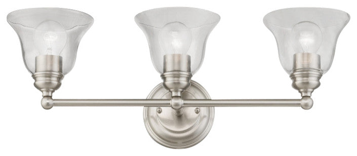 Moreland 3 Light Brushed Nickel Vanity Sconce