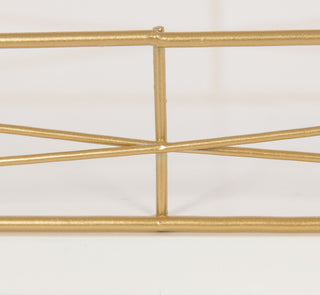 Mendel Rectangle Tray with Decorative Metal Rim, White 12x16.5
